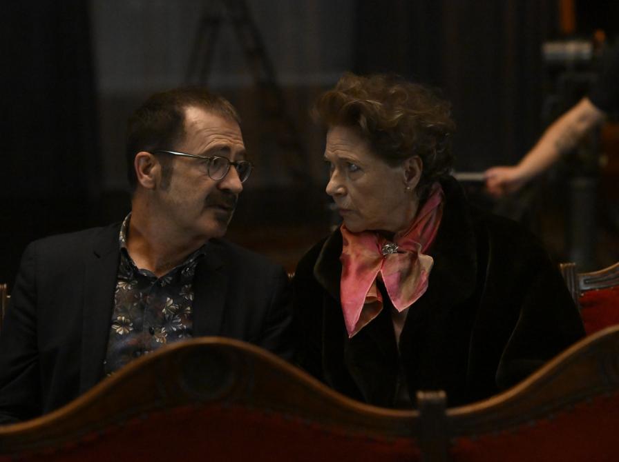 Adrian Hughes og Birte Neumann fra filmen Mors Drenge